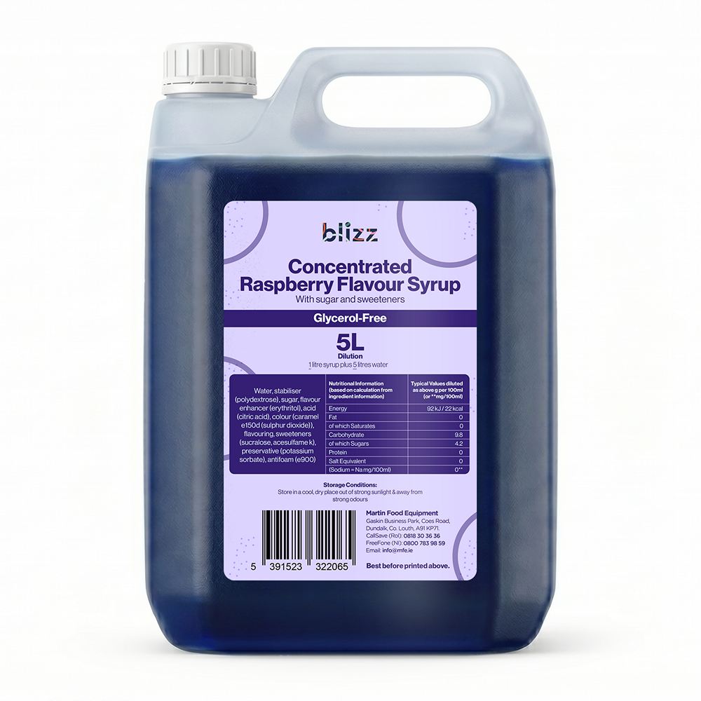 Blizz Raspberry Slush 5L - Glycerol-Free